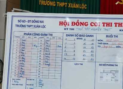 Thi thử tốt nghiệp THPT năm 2022 trường THPT Xuân Lộc